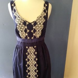 Anthropologie Edme & Esyllte Deep V Summer Dress